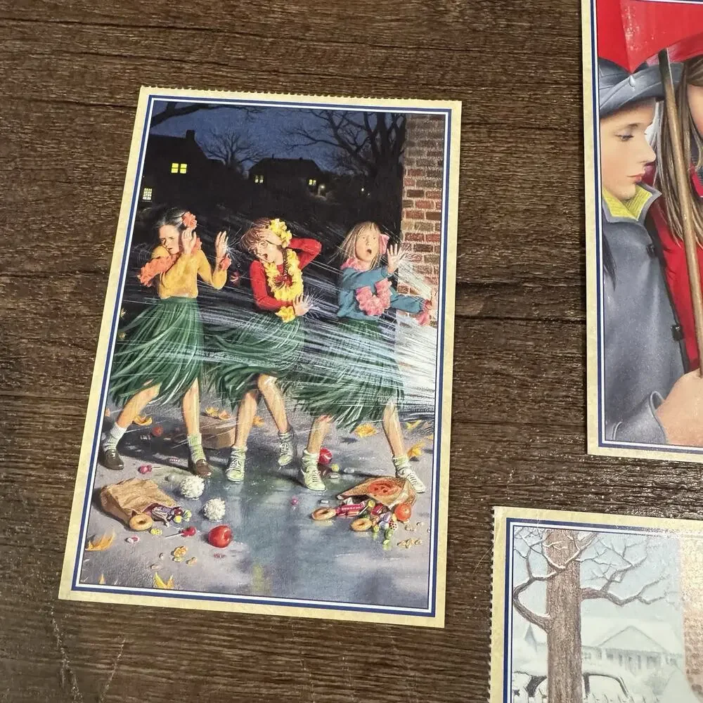 Vintage 1996 American Girls Collection Molly Postcards Hula Bottlecaps Christmas